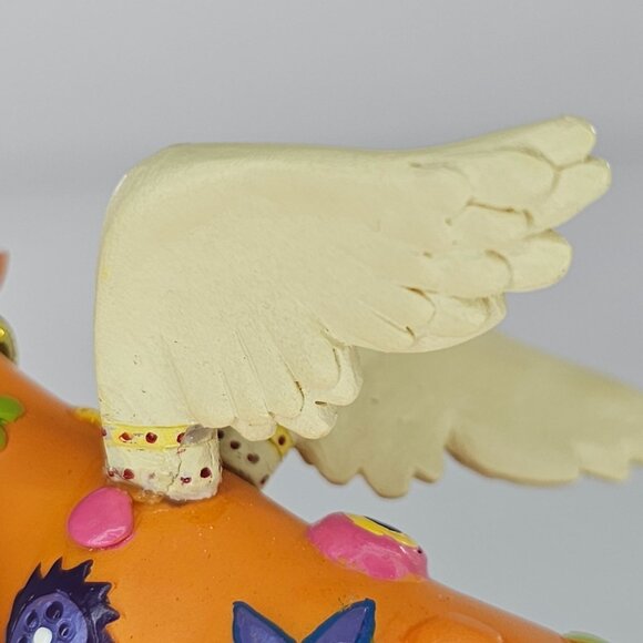 Cow Parade Mini Cow Angelicow By Liz Lomax #20102 *REPAIRED* - Picture 9 of 9